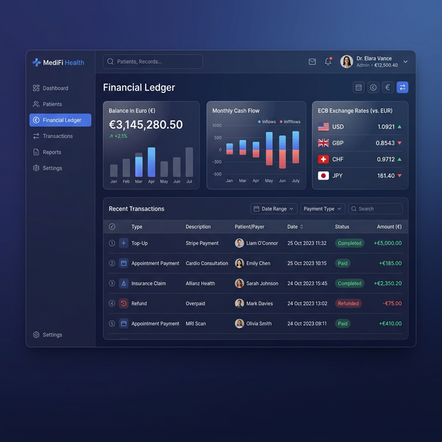 sezerai -aihospital.me + Finansal Şeffaflık ve ECB Entegrasyonu